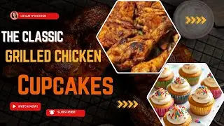 Grilled chicken in microwave || delicious cupcakes recipe #food #cakedecoration #trending #viral 