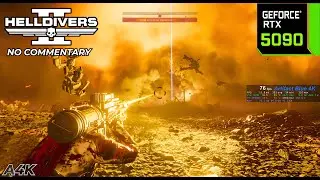 HELLDIVERS 2: Magma Planet K | RTX 5090 4K 60fps Ultra Max Settings (No DLSS)