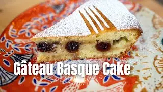 Almond Cherry Cake w/ Pastry Cream- AKA G&acirc;teau Basque Cherry Cake