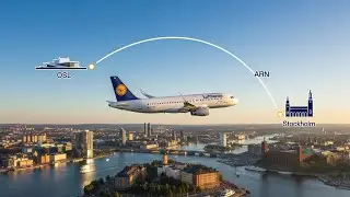 Oslo to Stockholm via Lufthansa A320 ✈️ | Stunning Nordic Flight