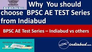 Why You should choose  BPSC AE TEST Series from Indiabud l BPSC AE Test Series Indiabud v/s Others