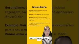 Saiba a diferen&ccedil;a entre ger&uacute;ndio e gerundismo. #enem #vestibular #foryou