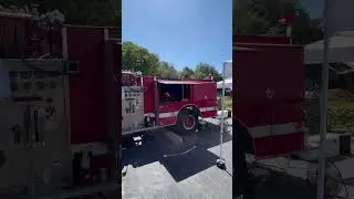 Fire truck with a brick oven. Badass set up.