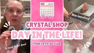 Crystal Shop - Day in the Life 3 - Prepping New Inventory, Reorganizing, and Packing for Tucson!