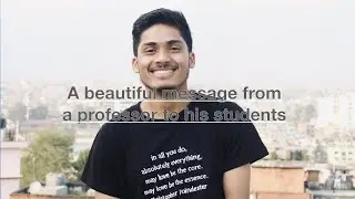 A beautiful message from a professor to his students [The Black Dot Story]