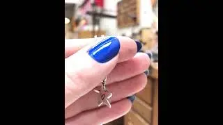 Sterling Silver and Opal Star Charm Necklace #star #charms #opal #opaljewelry #handmade #jewelry