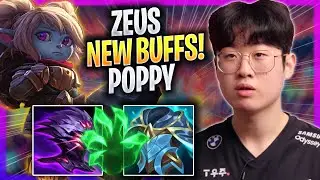 ZEUS TRIES POPPY WITH NEW BUFFS! - T1 Zeus Plays Poppy TOP vs Kennen! | Season 2023