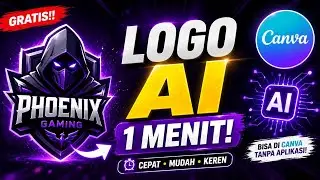 CUMA 1 MENIT ‼️ Bikin Logo Apapun dengan AI Canva! GRATIS & Mudah