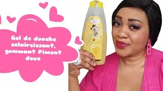 Gel de douche Gommant ,exfoliant  eclaircissant  de Piment doux