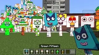 Sprunki OC Fifteen from Numberblocks added in Minecraft PE
