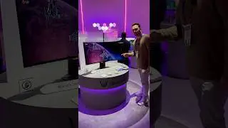 Игровой монитор LG 5K BENDABLE от LG на выставке CES! 🤯 #ces #lgultragear #lg #gamingmonitor #tec...