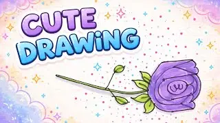 Aesthetic Flower Drawing 🎨 | Cartoon Style Art | Must Watch Anam art studio 