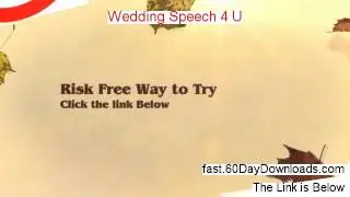 Wedding Speech 4 U Download eBook Free of Risk - a true story