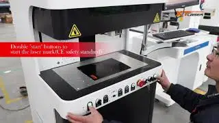 Enclosed laser marking machine with auto focus and camera positioning function
