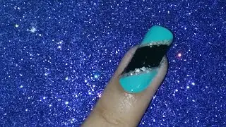 #easynailart #nailartbykaur #kaurnailart  Strip nail art 💅| Kaur nail art