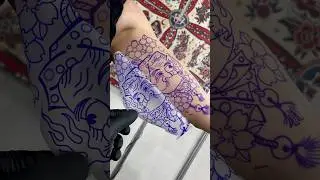 💥 HYOTTOKO TATTOO | ORIENTAL MODERNO 💥 #shorts #oriental #tattoo