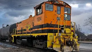 East Tennessee Railway local shoving and building a scrap metal train with former B&P 1514