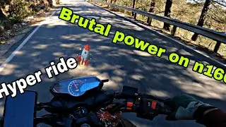 😱Brutal power on n160🚀 long time Hyper ride 🚀 on hills eriya 🌄 @mukku_bikers 