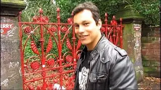 Walking in:  Strawberry Fields gates, Liverpool ... (Yes, hoping it would last Forever) 1