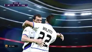 Inter 2012 Vs Barcelona 2010 PES 2020   Real Vs Aziz