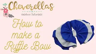 #diyhairbowtutorial #hairbowtutorials #diymakeyourownbow How To Make A Ruffle Bow