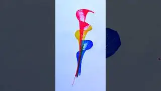 multi colour thread painting for kids | Anokha Color | #shorts #easydrawing #artforkids #creativekid