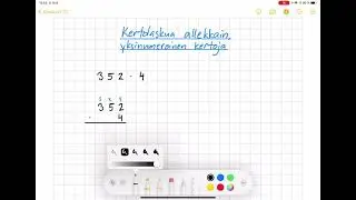 Allekkain kertominen, yksinumeroinen kertoja