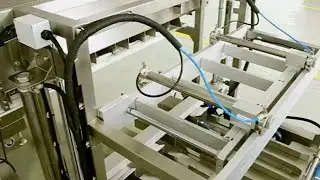 multi lanes granules packing machine integrated with bags folding feeding flow wrapper equipment