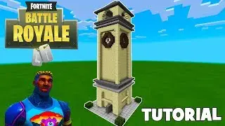 Minecraft: как сделать наклонную часовую башню в Fortnite