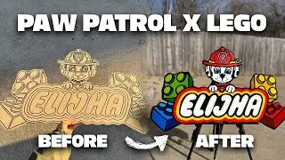 Custom Paw Patrol x Lego Wall Art For A Kid's Room