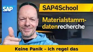 Materialstammdaten SAP4School verstehen &ndash; Sichten, Grunddaten und WebGUI-Recherche einfach erkl&auml;rt.
