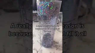 Glitter Getting Stuck at the Top