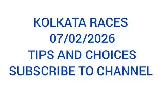 KOLKATA CALCUTTA RACES TIPS CHOICES AND SELECTIONS 7/2/2026