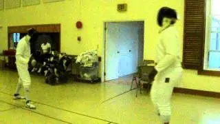 Travis Stevens and Aden Peets of Bermuda Fencing Frederation
