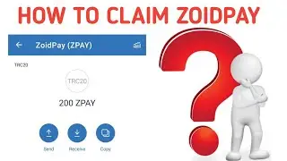 how to claim ZoidPay token. ZoidPay payment Received.