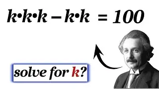 Oxford Entrance Exam Algebra Equation | Find k