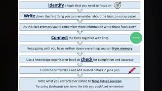 Using a knowledge dump for retrieval practice