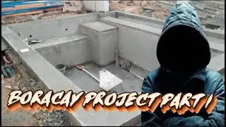Boracay project,plastering to finish part 1 #poolbuilders