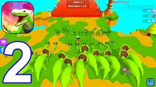 Dino Island: Collect & Fight - Gameplay Walkthrough Part 2 Dino Army Commander (Android, iOS)