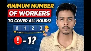 Minimum Number of Workers to Cover All Hours | Greedy Algorithm Explained | DSA Problem
