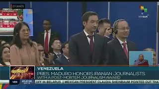 Venezuela | Pres. Maduro honors Iranian journalists with post-mortem Journalism Award