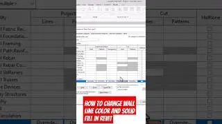 How to change wall line color and solid fill in Revit#revittutorial #revittips #viralshorts
