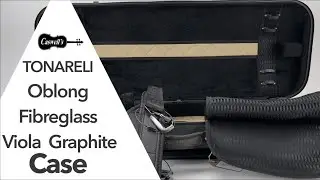 Tonareli Oblong Fibreglass Viola Case Graphite