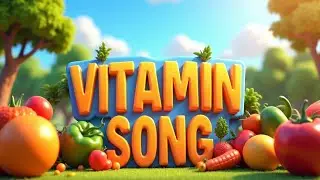 Vitamins Song for Kids 🍊🥕 | Learn Vitamins & Healthy Food