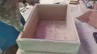 I build bedside table came from old molave tree,hidden drawer with epoxy resin table top finish