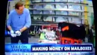 CNBC's Mike Hegedus Smashing a Mailbox