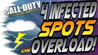 4 INFECTED Glitches/Spots on Overload! - (Out of Maps, High Ledges, & Hiding Spots) CoD AW