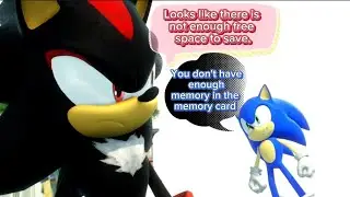 Sonic vs shadow cutscene but with a speakonia voice over (sonic x shadow generations)