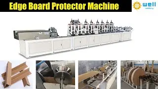 Full automatic paper corner protector angle board protector paper edge protector machine #machine