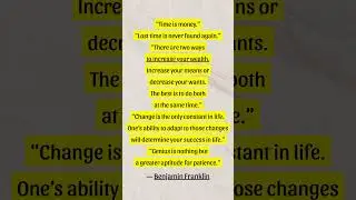 Timeless Benjamin Franklin Quotes #inspiration #motivation #inspirationalquotes #motivationalquotes